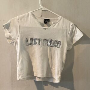 White Graphic Tee LAST RODEO